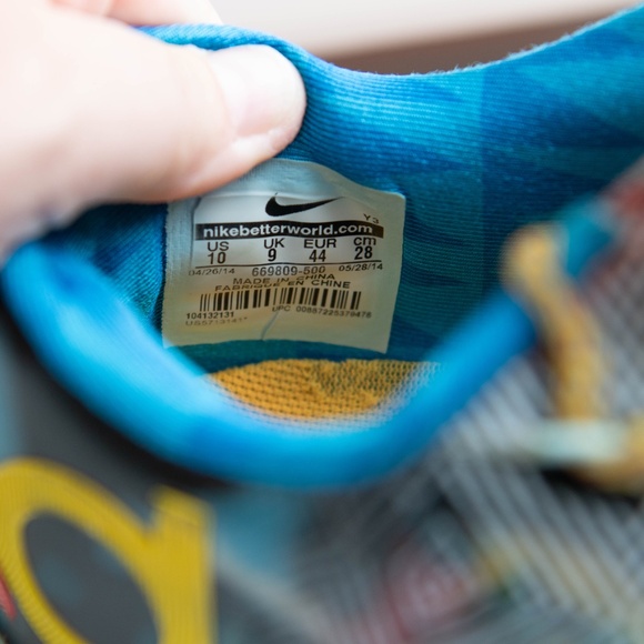 Nike KD 6 What The Kevin Durant Men's Size 10 669809-500 - Pre Owned - Picture 9 of 11